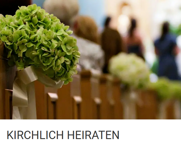 Bild eines Traugottesdienstes