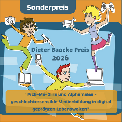 Werbung für die Ausschreibung zum Dieter Baacke Preis
